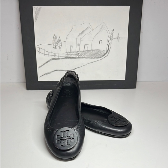 Tory Burch Minnie Black Slip On Ballet Flats Size🌴 - Picture 8 of 8